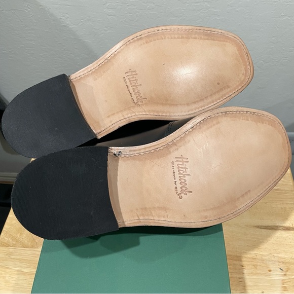 Hitchcock Black Dual-Gore Kent Slip-on Wide Shoes - Picture 6 of 7